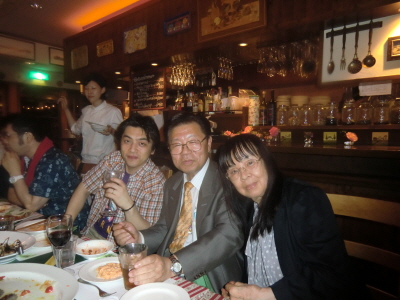 打ち上げの様子